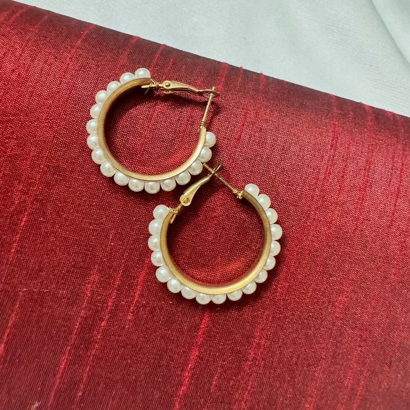 Pearl Hoops