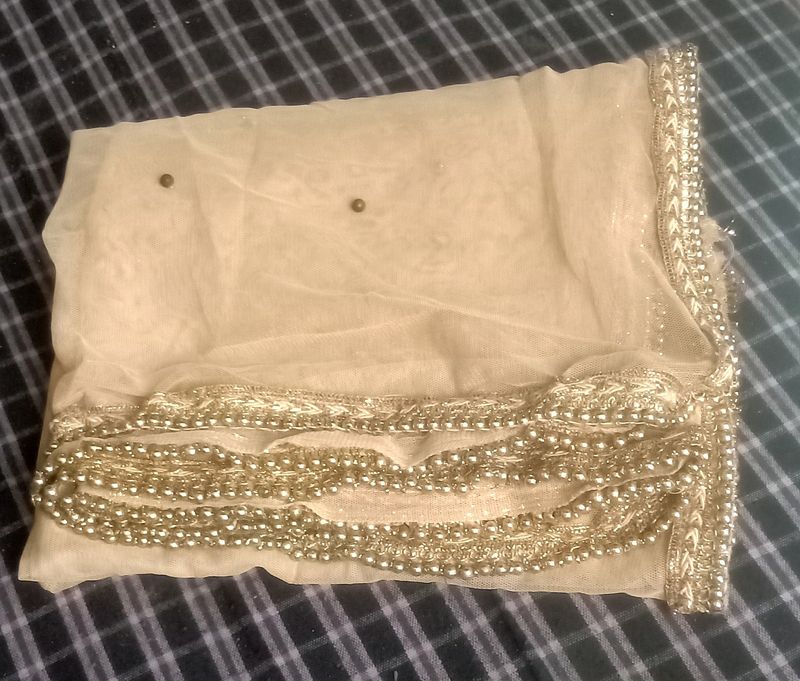 Golden Net Dupatta