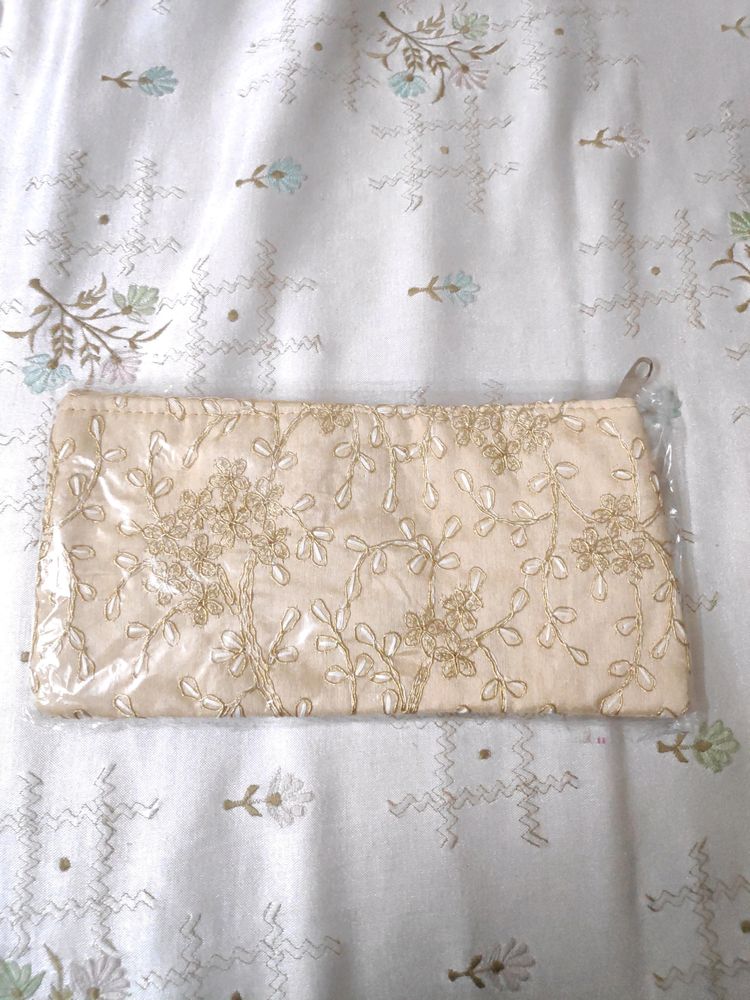 Silk Jewellery Zipper Pouch