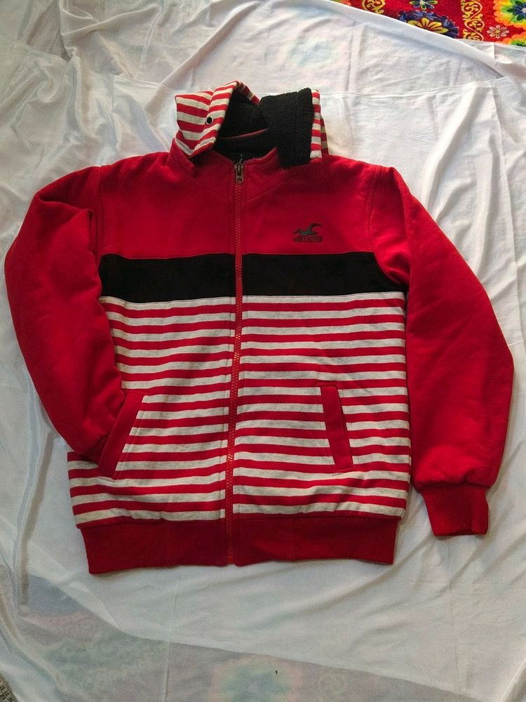 New Jacket Red And White Combination