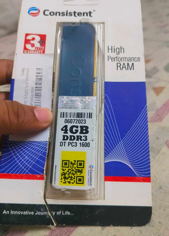 DDR3 4GB RAM WITH WARRANTY