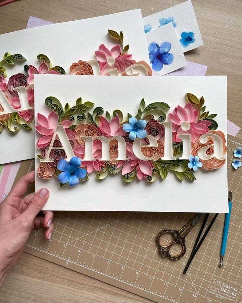 Customized Paper Craft Letter Or Names