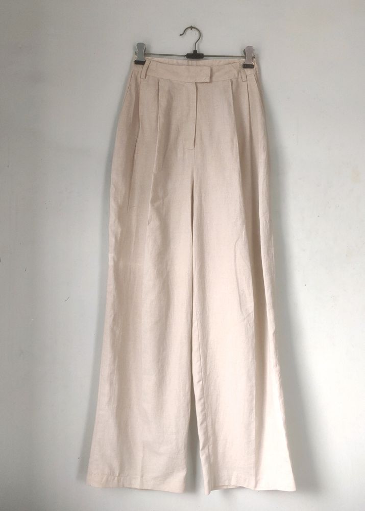 LINEN OFF WHITE TROUSER