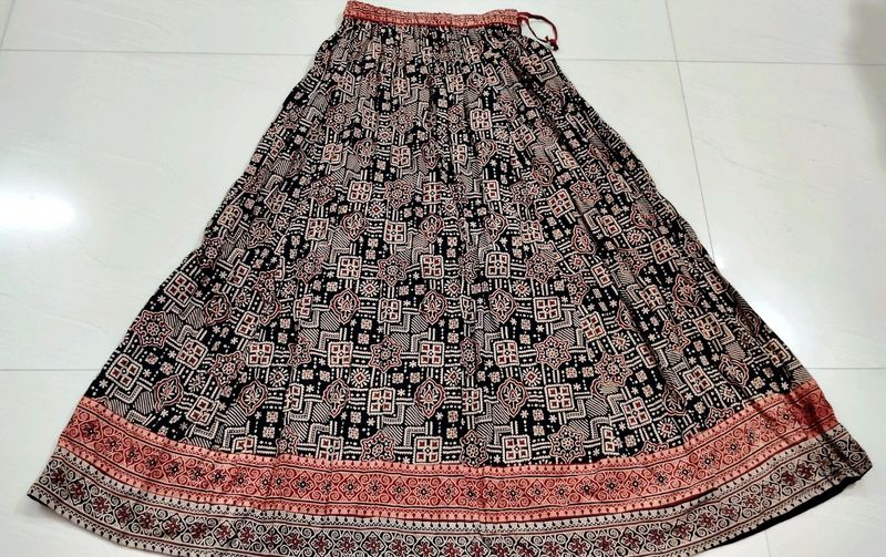 New Ajrakh Pure Cotton Skirt