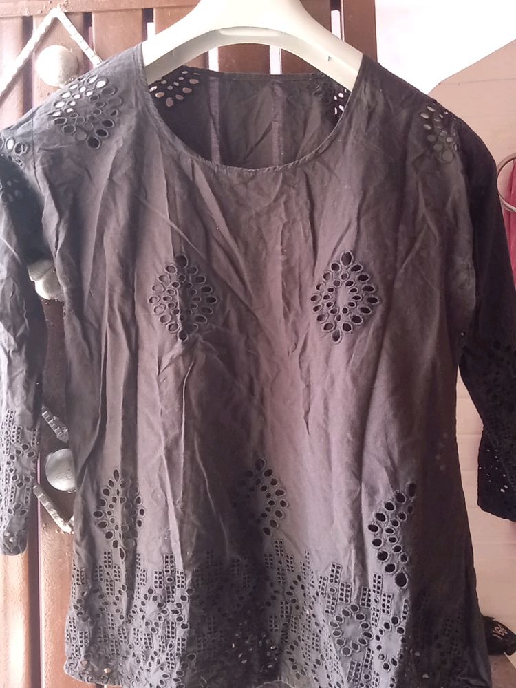 Black Cotton Tunic