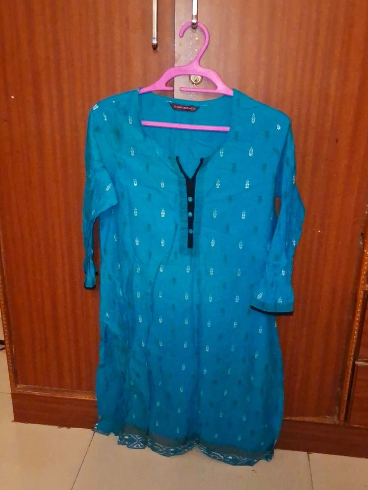 Blue Rangmanch Kurta