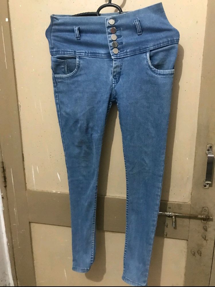 Blue Ankel Length Jeans 28 Size