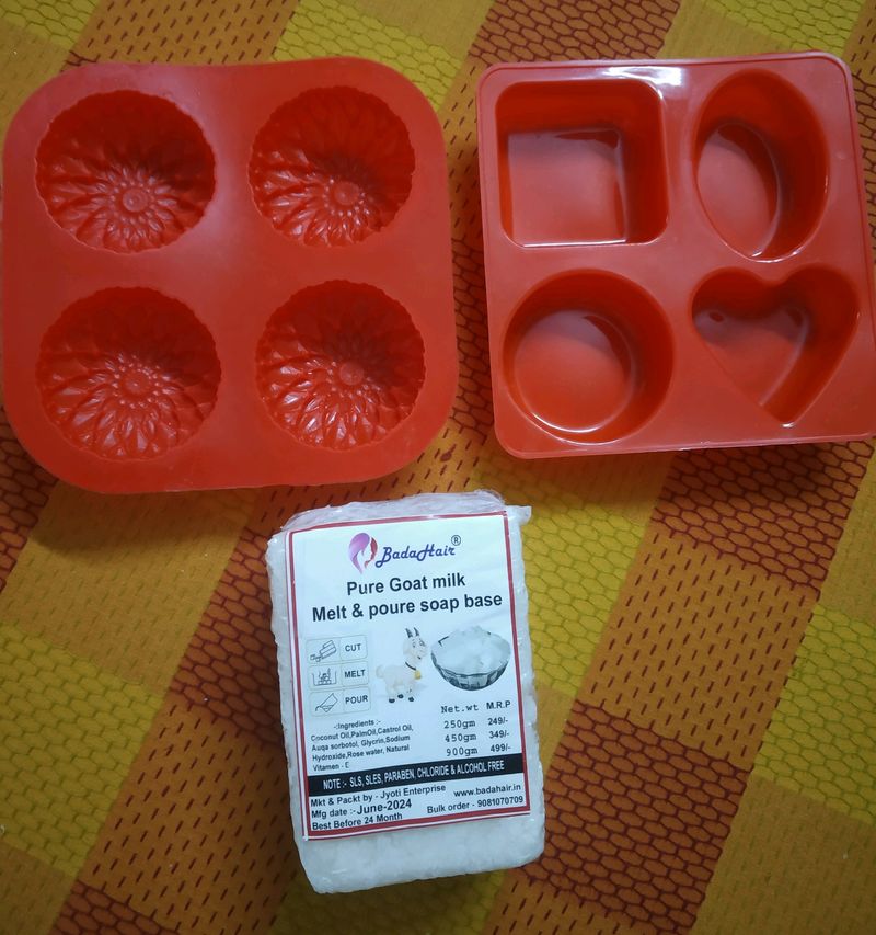 Goat Milk Soap Base with Molds