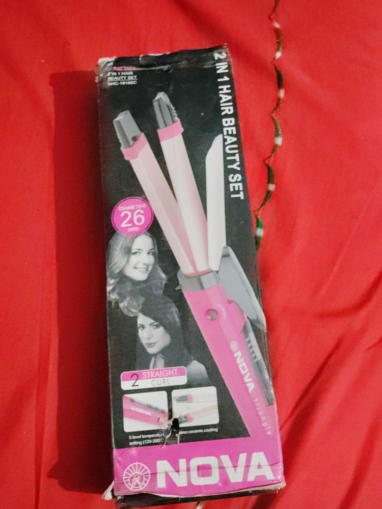 Hair Straightener 2 In 1 Curler Also