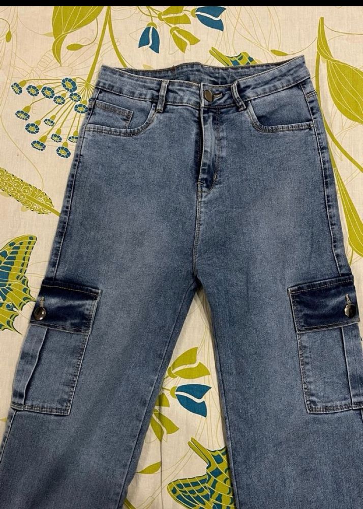 Blue Cargo Jeans