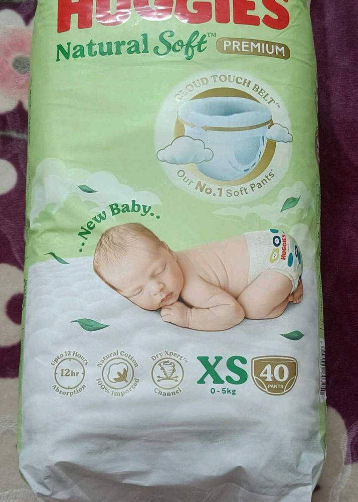 Huggies Natural Soft Premium Baby, Cloud Softness