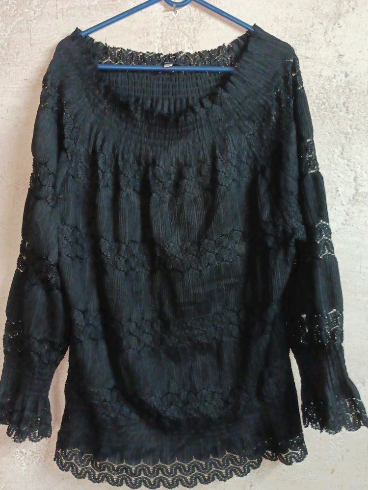 Oversized Summer Stylish Top Black Premium