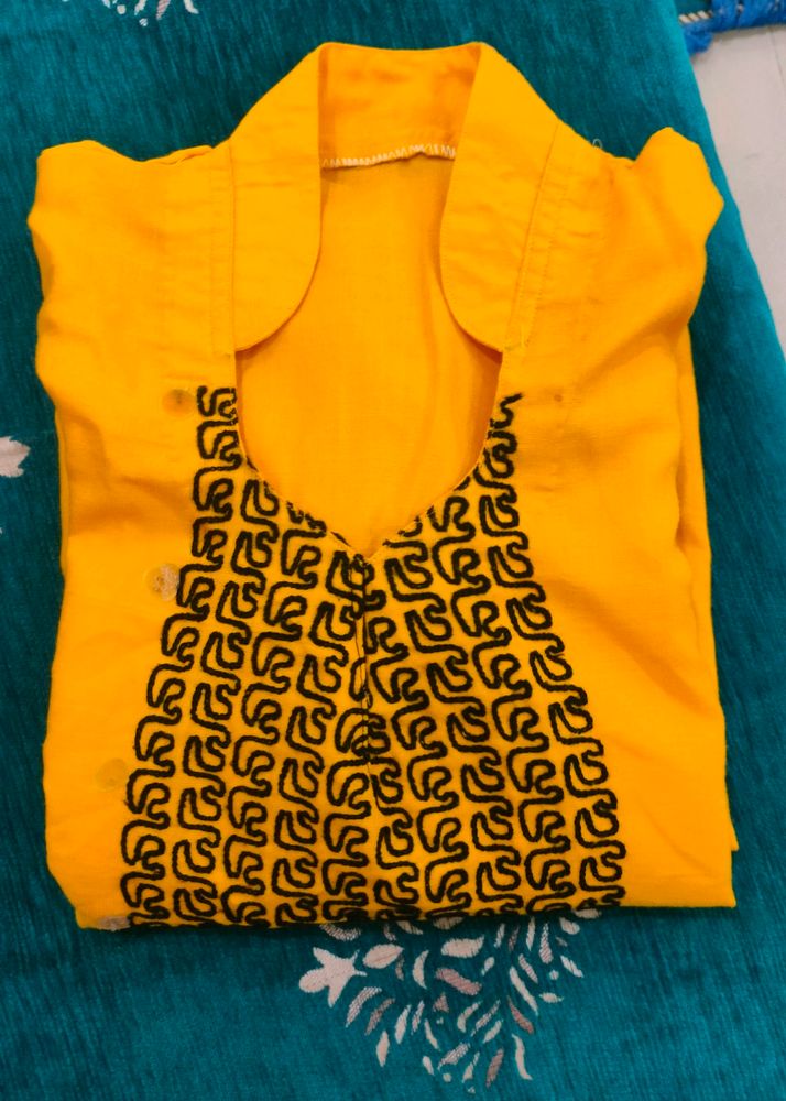 Yellow Kurta For Women