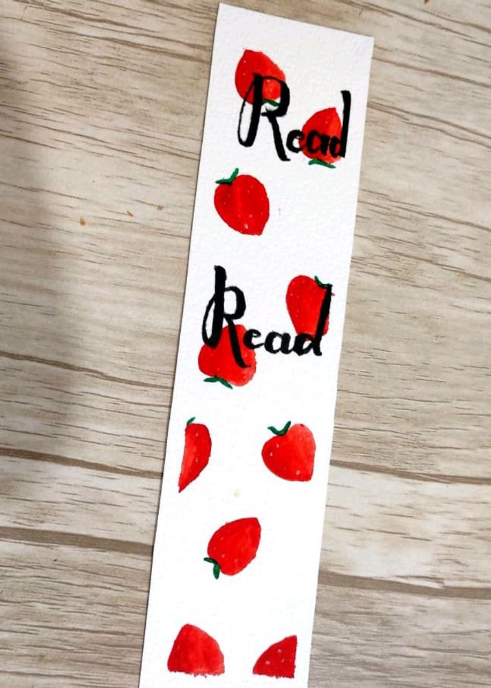 A strawberry Bookmark