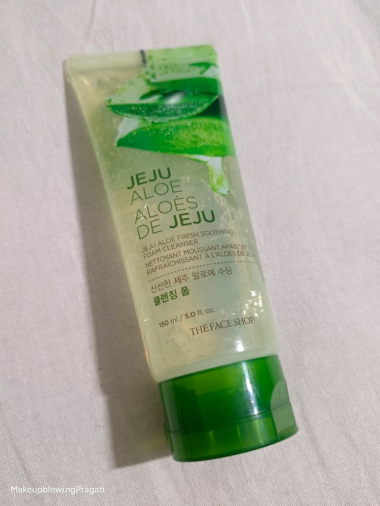 The Face Shop Jeju AloeFresh Soothing Foam Cleaner