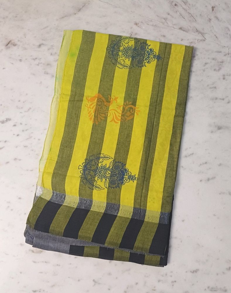 Lightly Used Mangalagiri Cotton Saree