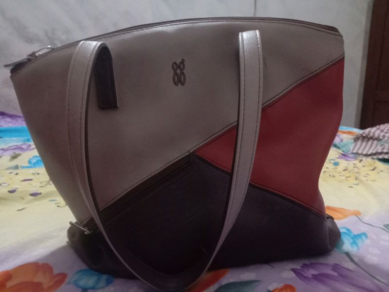 Brown Colourblock Shoulder Bag