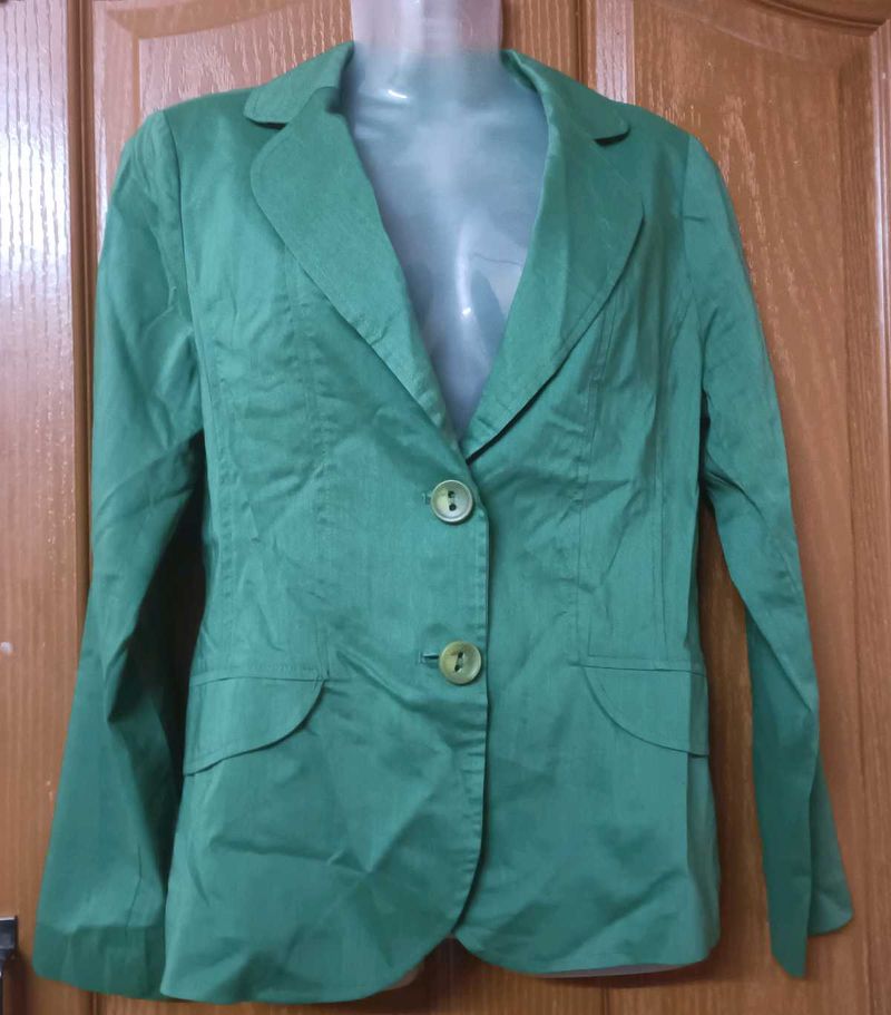 Green Colour Blazer