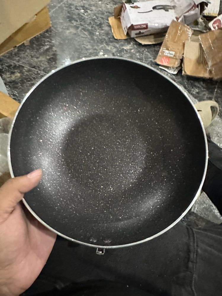 Super Heavy Non Stick Kadhai Without Handle