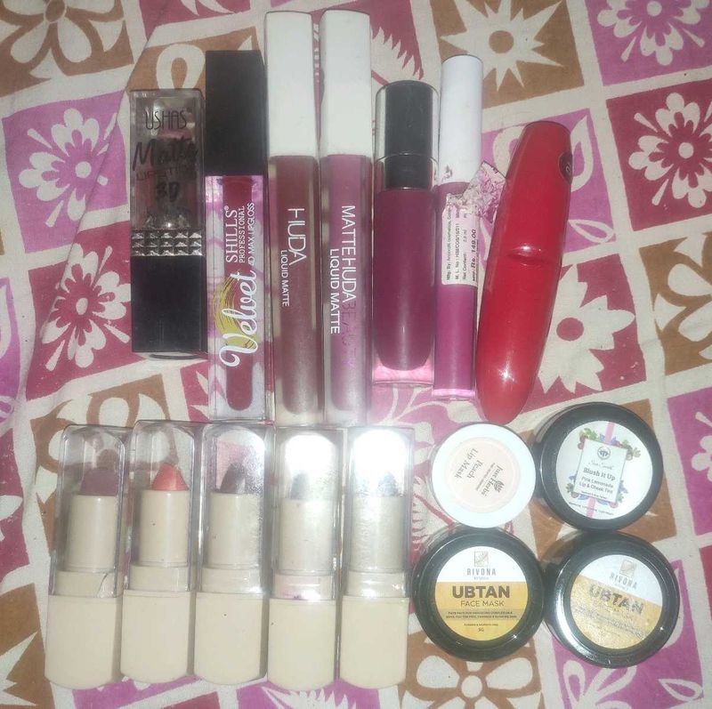 Lipstick, Face Pack, Lip CheekTint And Mask