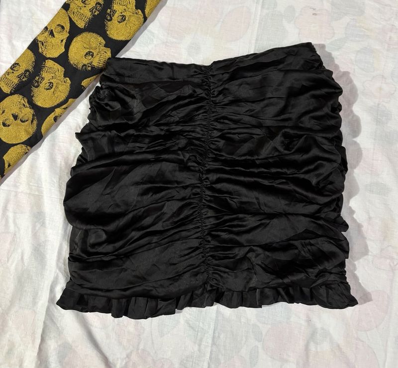 Black Ruffles Skirt