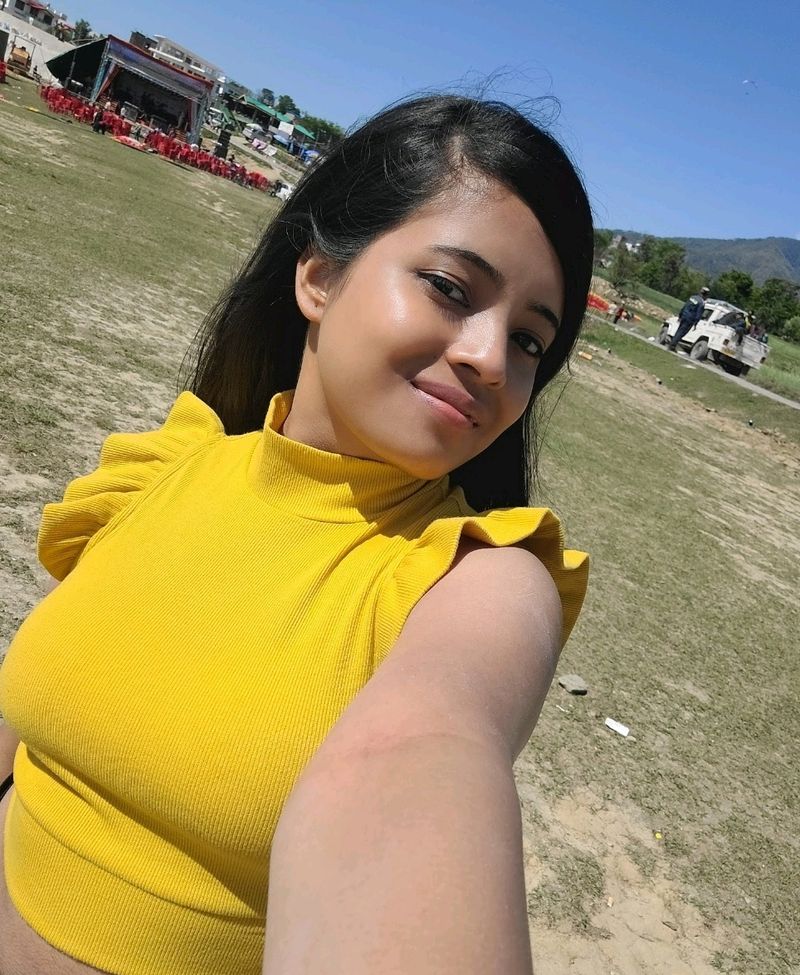 Yellow Crop Top