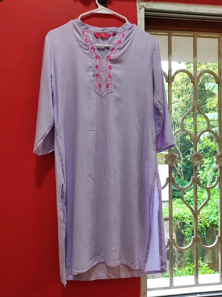 LILAC COLOR KURTA IN SIZE S