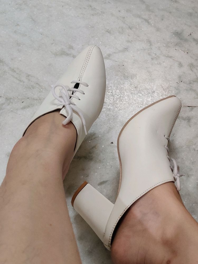 💥 PRICE DROP! White Boot Heels