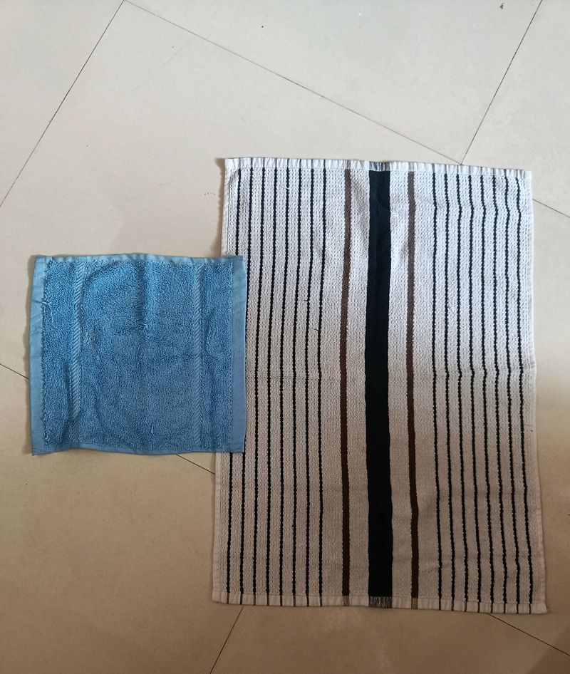 Combo Of 2 Face Towels .