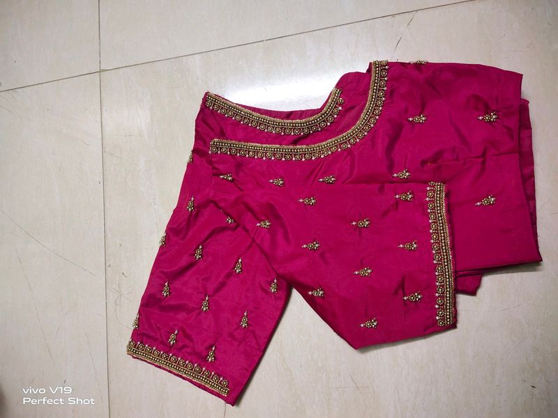 New Aari Maggam Work Blouse