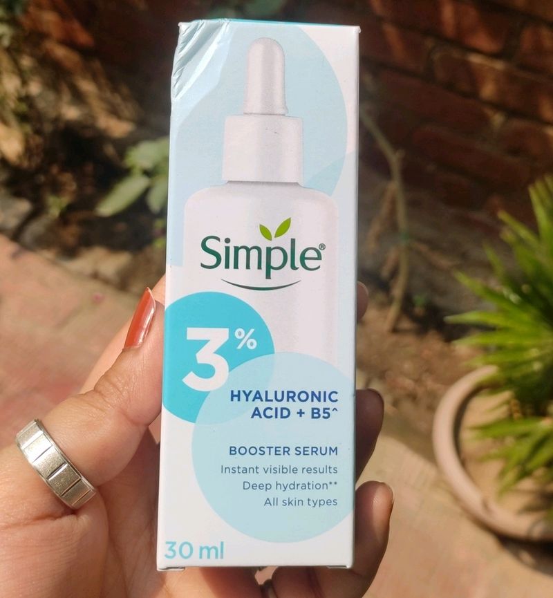 Simple 3% Hyaluronic Acid + B5 Booster Serum