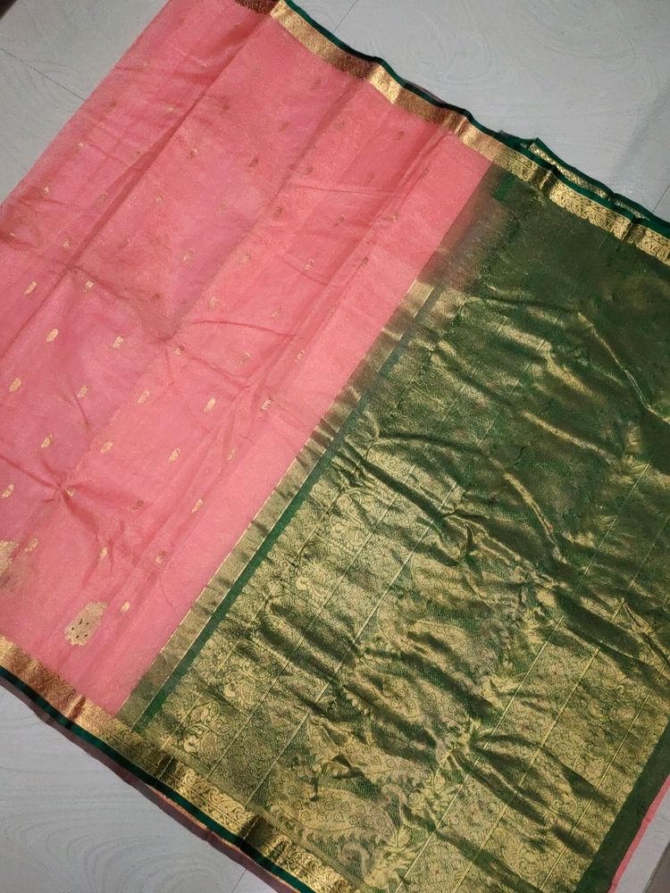 New Pure Kanchi Pattu Saree With blouse Piece