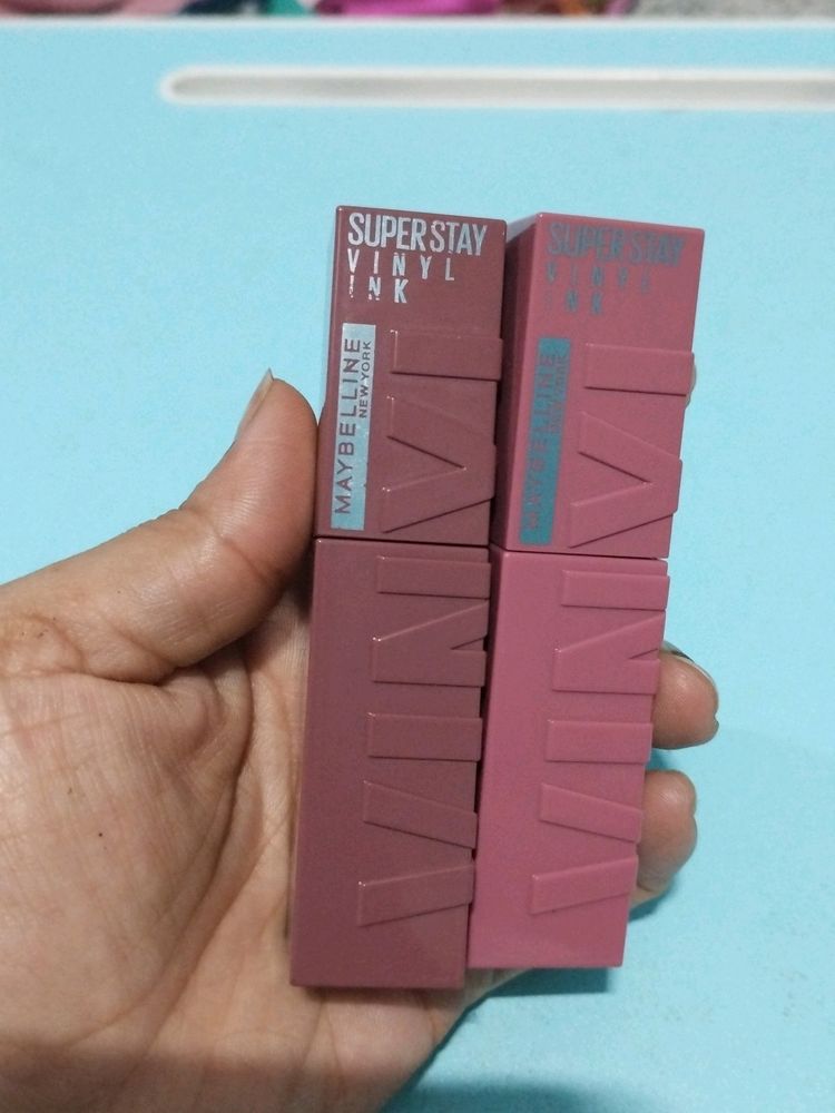 Maybelline Vinyl Ink Lipstick Combo (Witty & Coy)