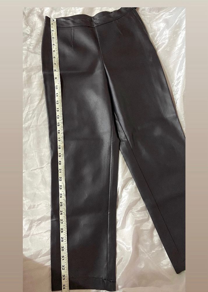 Zara Premium High waist  Leather Pants 💜