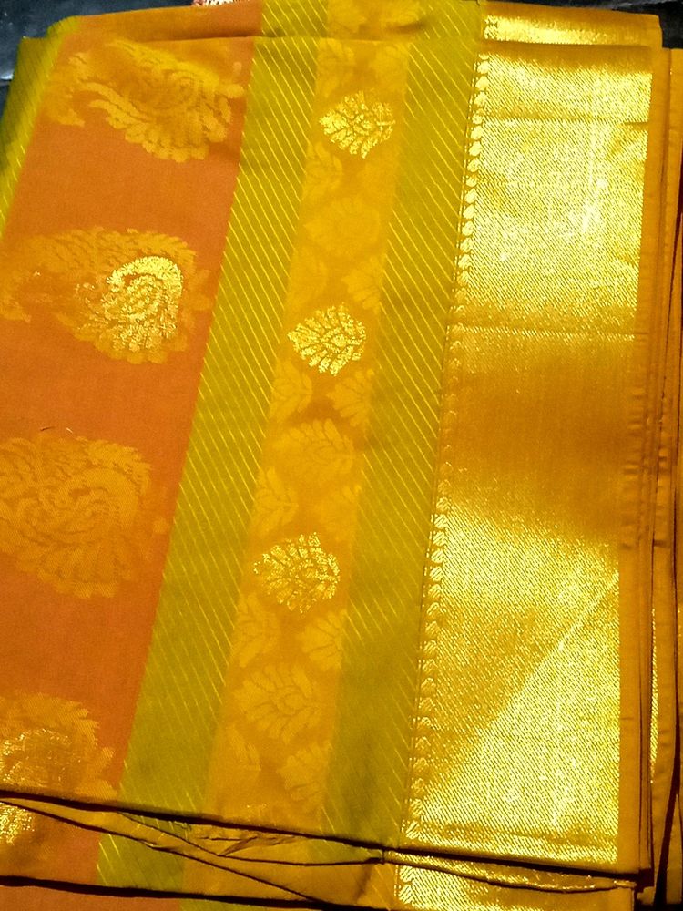 ✨ OFFER ✨ PATTU SAREE WITH STICHED BLOUSE