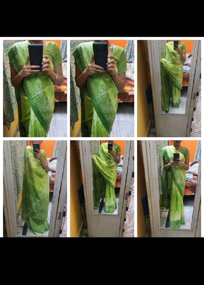 satin saree