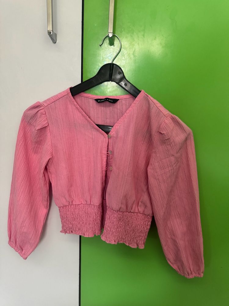 Pink Elegant Top For Girls 8 To 10 Years Old