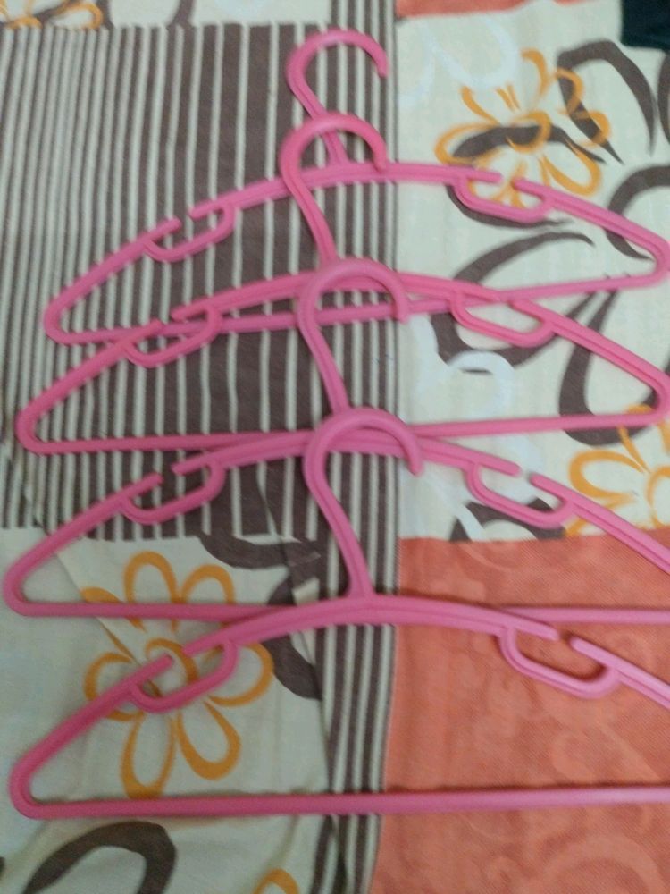 One Dozen Baby Hangers Of Colour Pink Orange & Etc