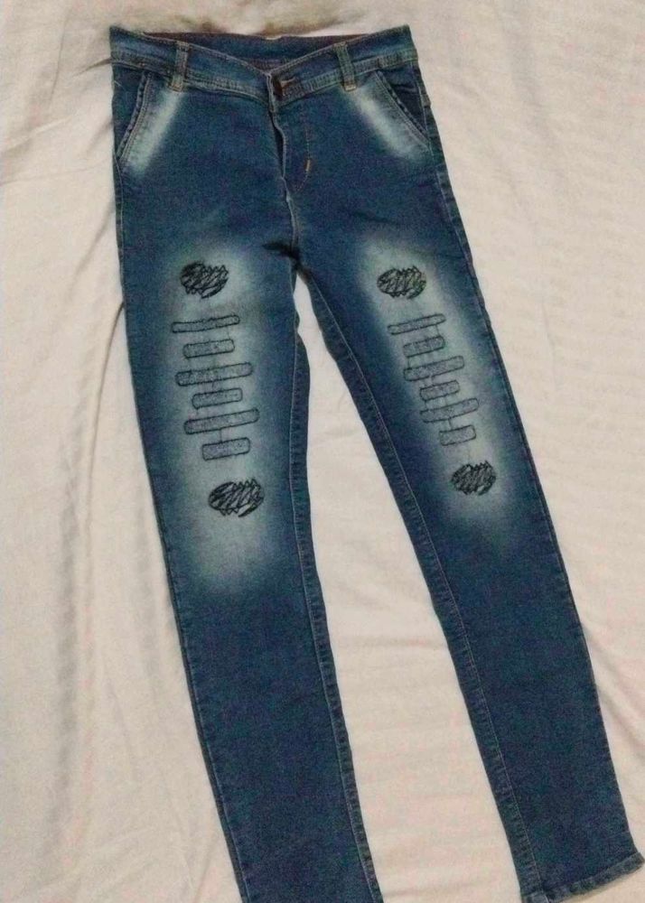 Jeans Blue In Color