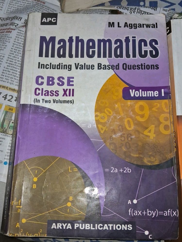 CLASS 12TH ML AGARWAL VOLUME 1