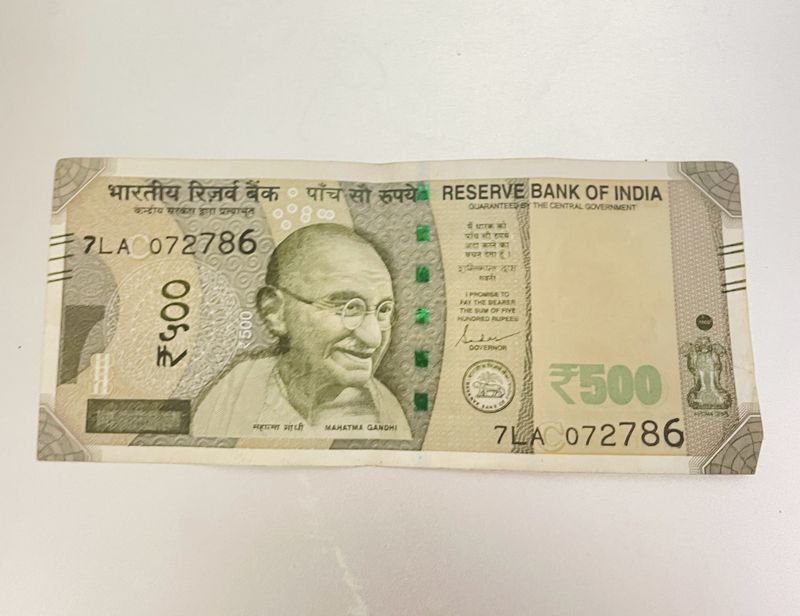 786 Unique Number- 500 Rupees Note