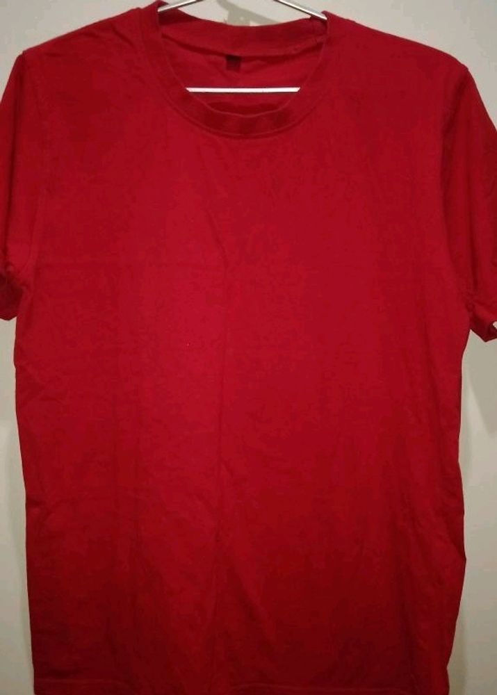 Plain Red Tshirt Woman's