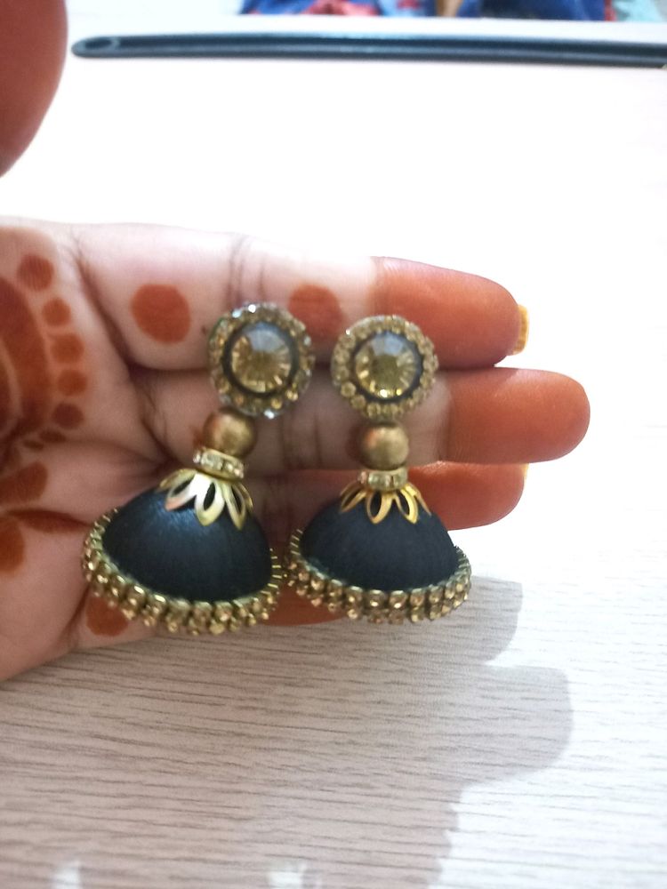 Black Color Earrings