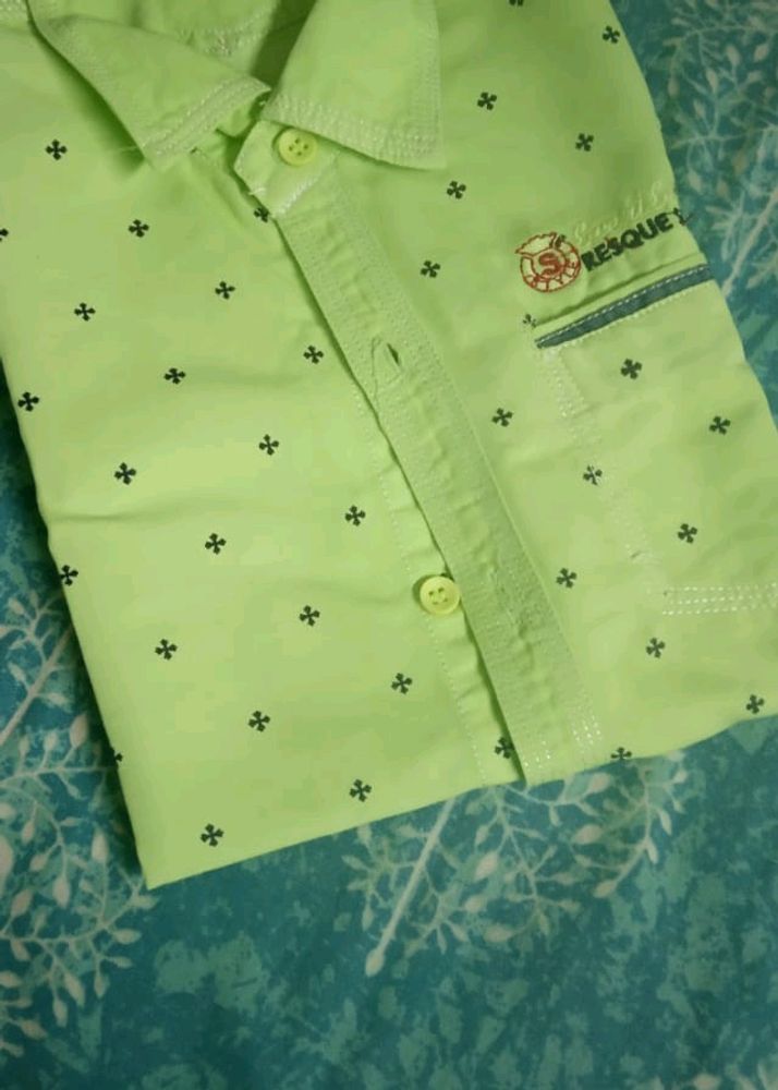 Boy Green Shirt