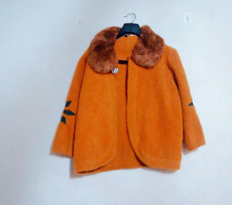 Fur Coat With Detachable Collar