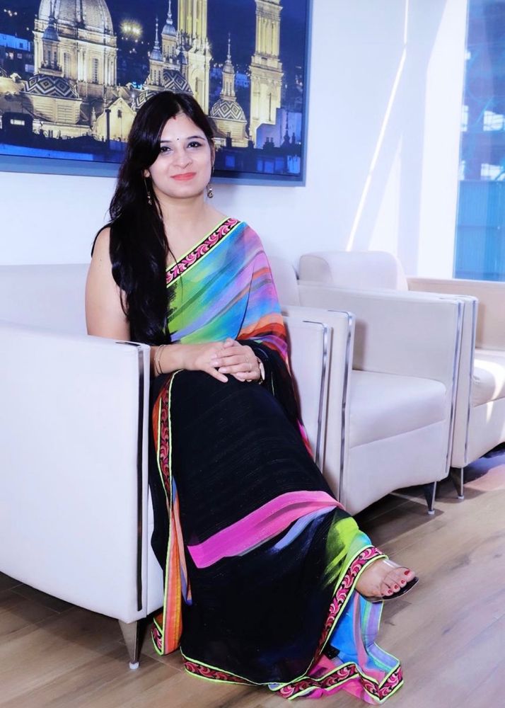 Beautiful black Saree With Blouse Piece