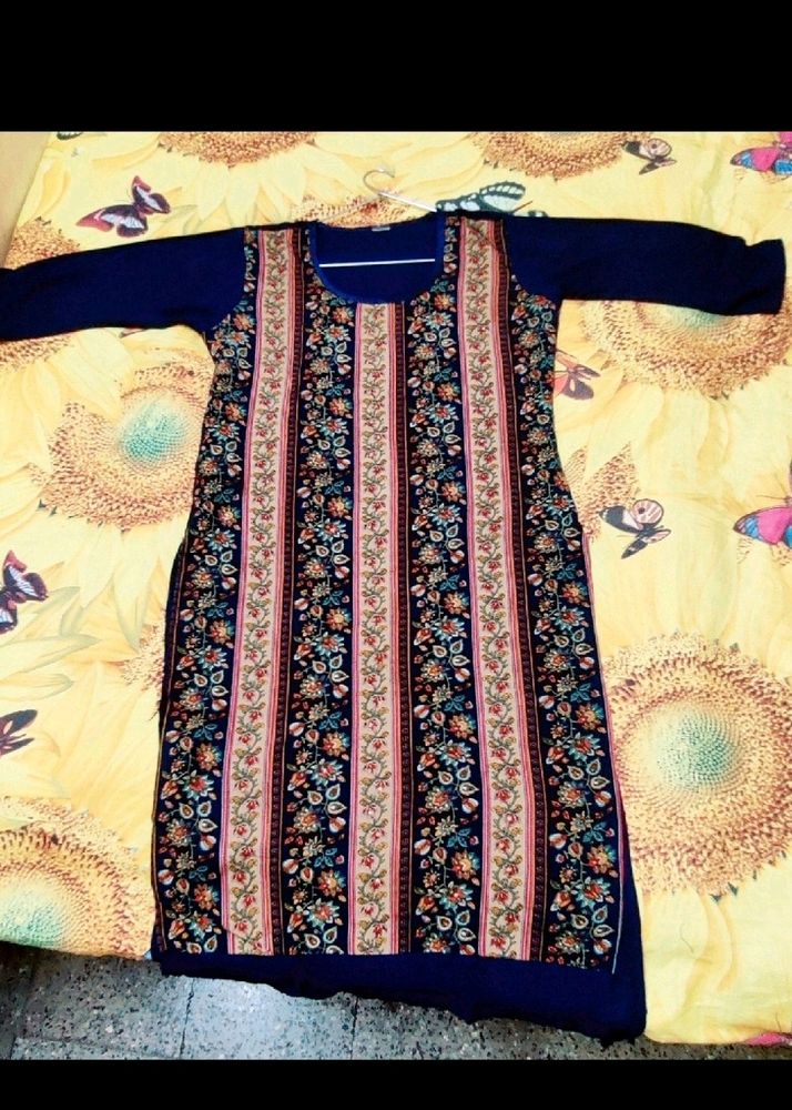 Blue Printed Kurti