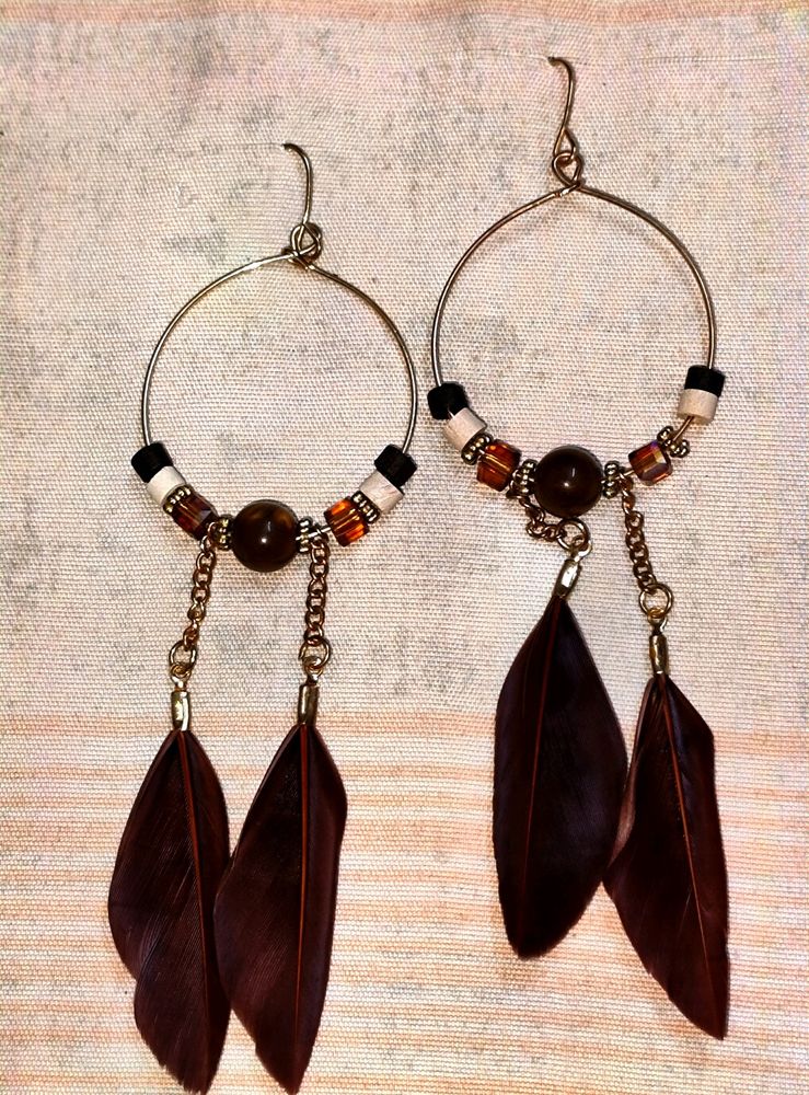 Brown Stylish Earrings