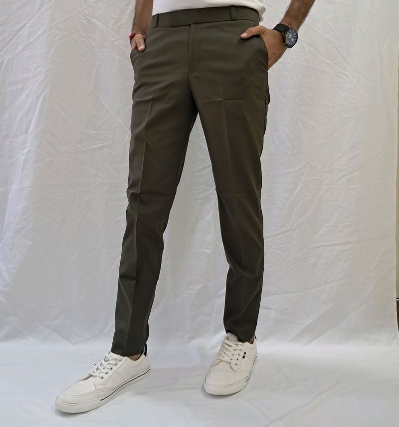 Kaulin 1059 Men's Brownish Grey Formal Trouser