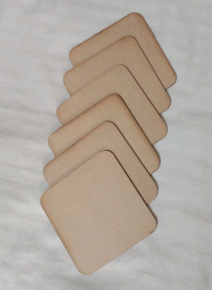 Coasters. MDF. Set Of 6